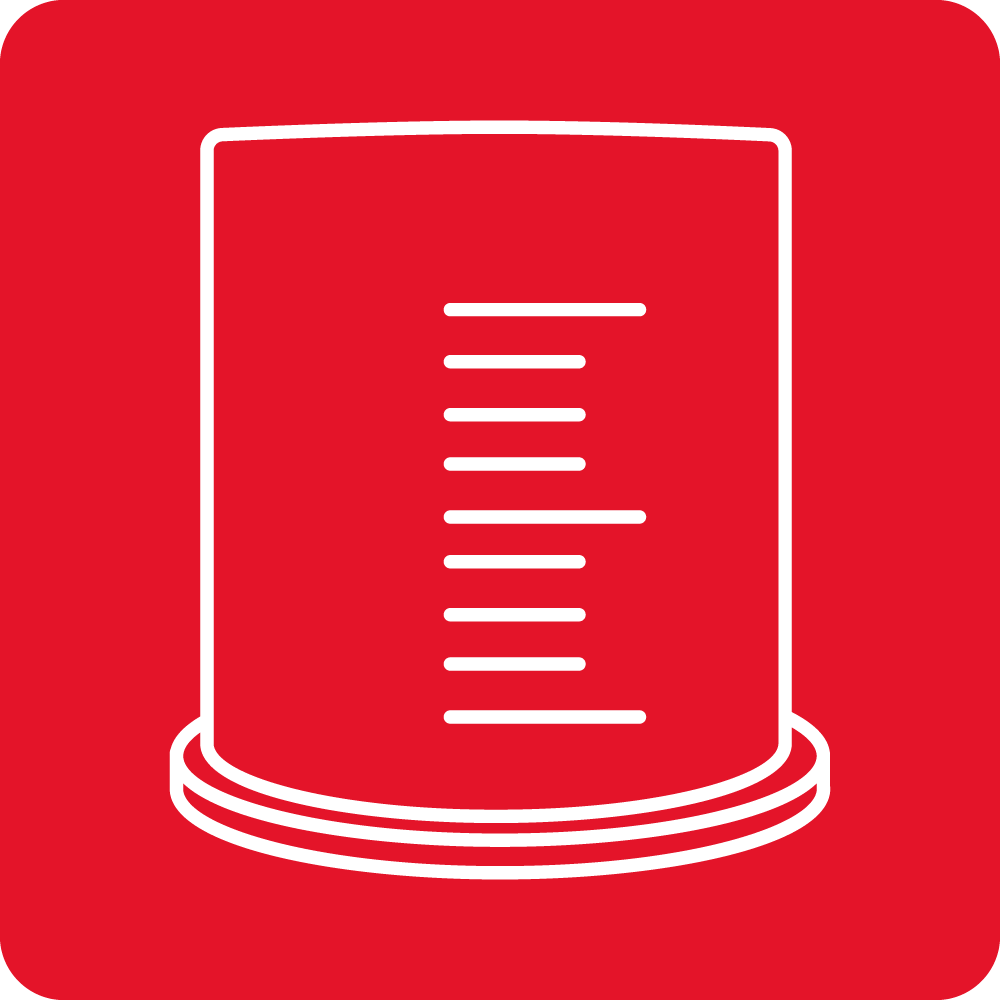 Measuring cup in the lid